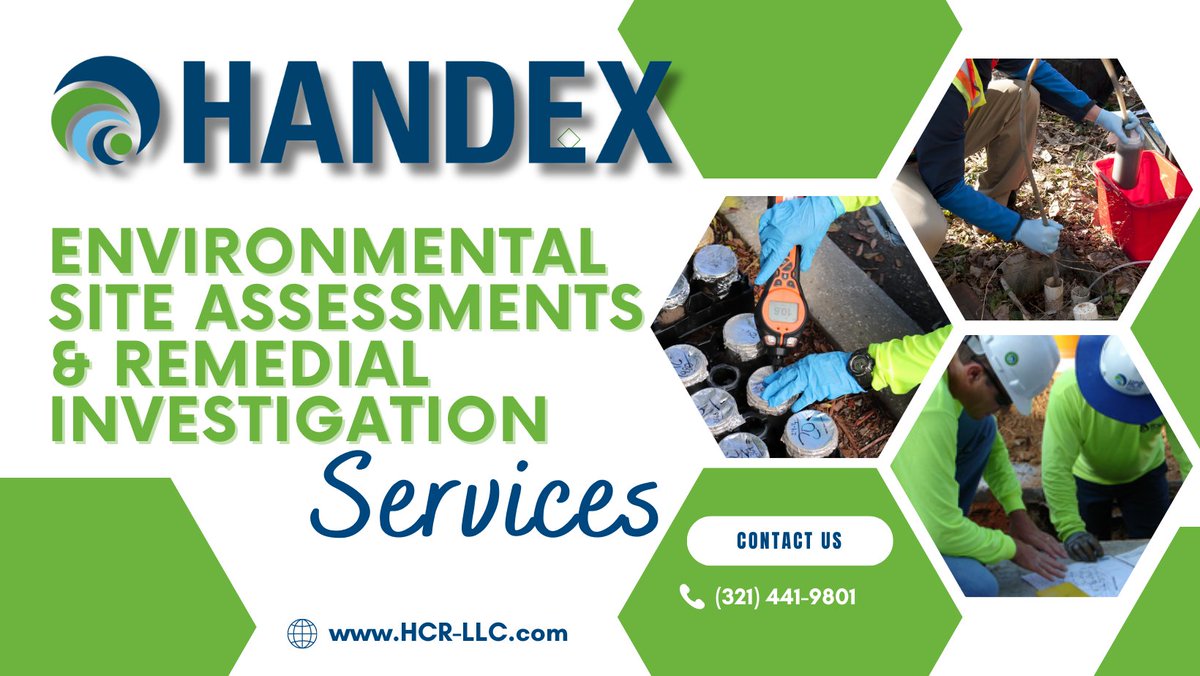 Handex_'s tweet photo. Did you know that at Handex, we provide a full complement of real estate portfolio and individual site management services? This includes brownfields support and phase I and II site assessment services. 

Want to know more? Check out our services: https://t.co/M0mdLXgfJ6
#Handex https://t.co/EXmfLNF9Eu