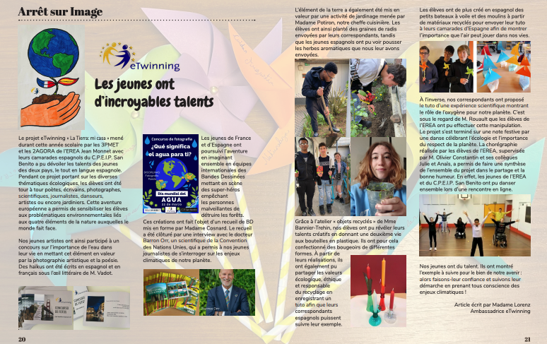 EspAcVersailles's tweet photo. Découvrez le projet eTwinning « La Tierra : mi casa », EREA Jean Monnet 92 - Espagnol @paulina_lorenz  https://t.co/SJv4h4Aceo https://t.co/YewtJNAKIO