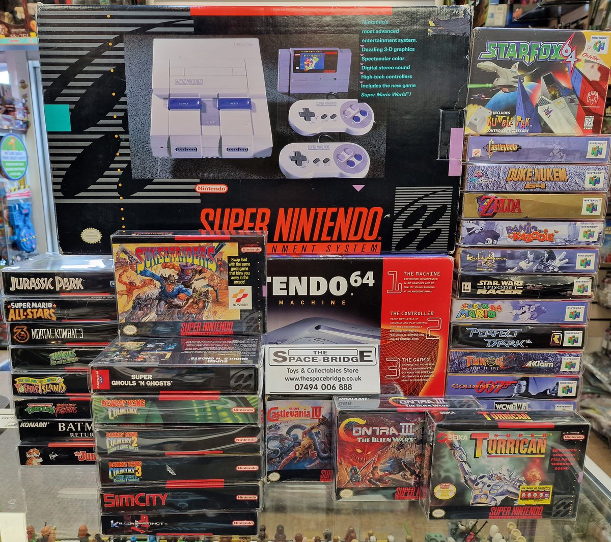 Amazing NTSC SNES & N64 collection just in, including several crazy rare titles!

#snes #supernintendo #gameboy #nintendo #retrogames #gameandwatch #nintendones #n64 #mastersystem #sega
 #newmilton #newforest #bournemouth #southampton #totton #poole #collectabletoys  #retrogaming