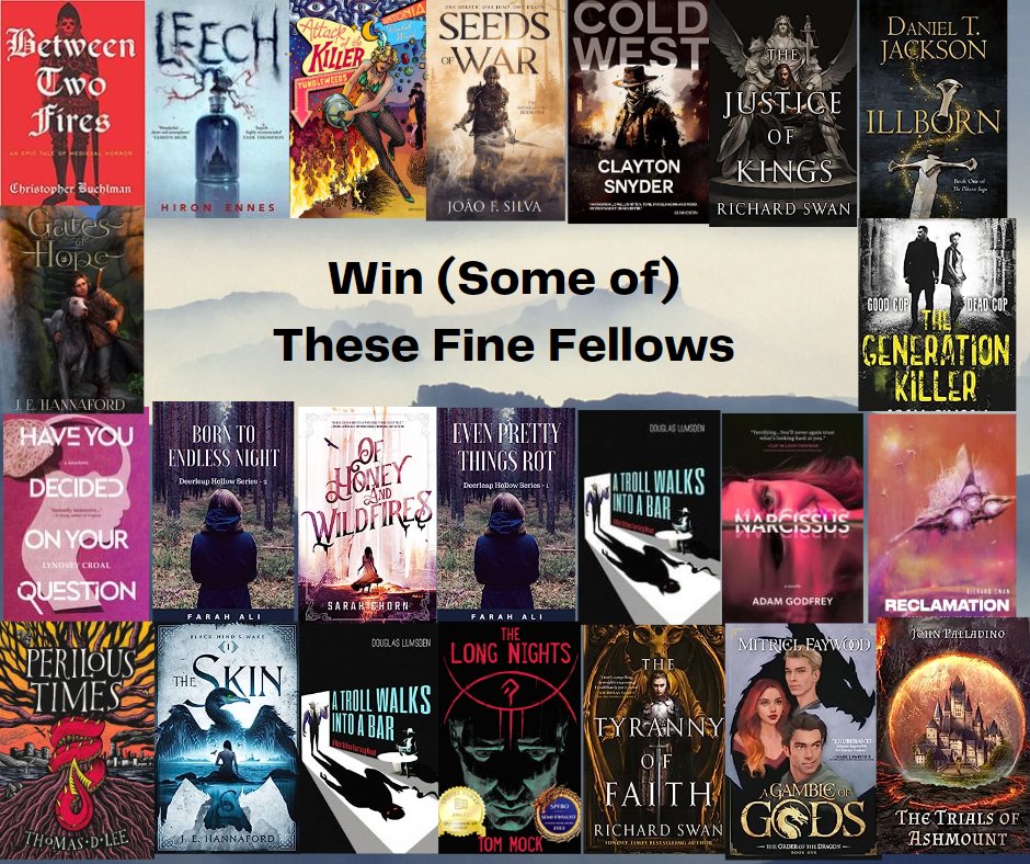 📕WIN FREE BOOKS 📕

Now that my book reviews will be on FanFiAddict.com, I thought I'd celebrate the poignant end of a fun/obsessive year of bookblogging on my own blog by giving 3 winners 2 books each (brand new!) of their choice from my past reviews.

Details in🧵