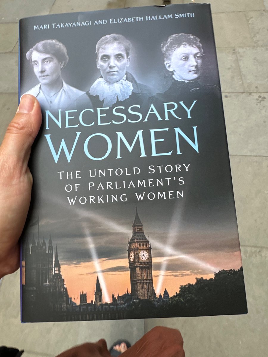 Just managed to get my signed copy of Necessary Women. The untold story of Parliament Working Women by Mari Takayanagi and Elizabeth Hallam Smith! It will be a great read #NecesseryWomen #booklaunch