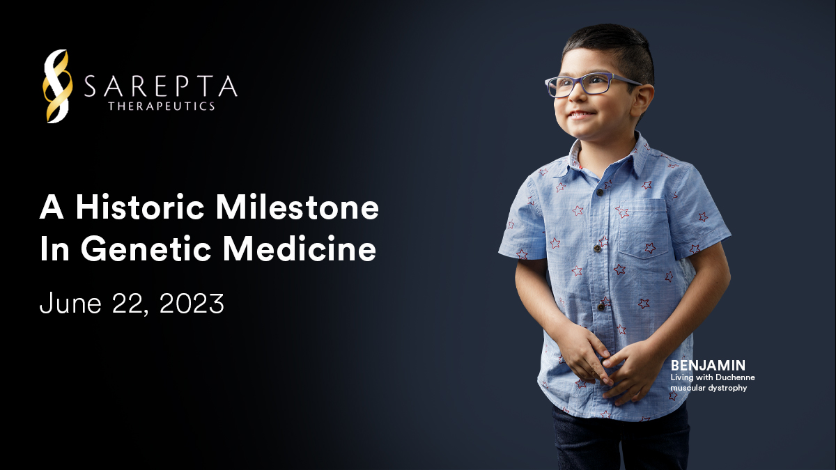 Today, we’re sharing news of scientific progress and an important milestone in Sarepta’s ongoing commitment to the Duchenne community. A new treatment option for Duchenne muscular dystrophy is now available. bit.ly/43QTcJK