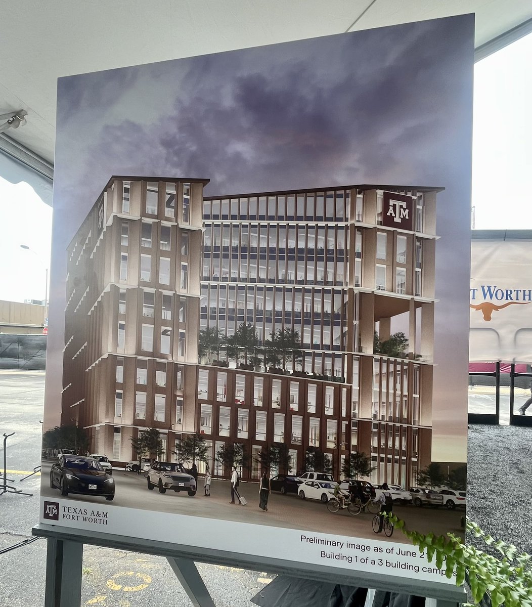 Excited for <a href="/tamusystem/">Texas A&M System</a> development in <a href="/CityofFortWorth/">City of Fort Worth</a>! Corp. partnerships include <a href="/LockheedMartin/">Lockheed Martin</a> @ElbitSystemsUS <a href="/SeeAlconScience/">Alcon Science</a> and will have educational courses, workforce training, research programs and lead to careers in law, medical technology, nursing, and engineering.
