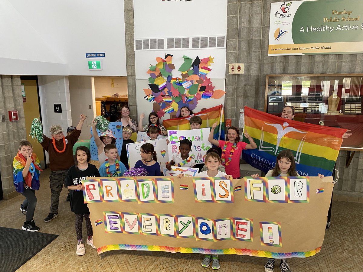 It’s been a busy week at Dunlop and it’s only Thursday! The Rainbow club had a parade, Ottawa Fire services gave presentations and our Dunlop track and field students are doing a great job at the Regional meet today. Yes - we have a few medalists!!