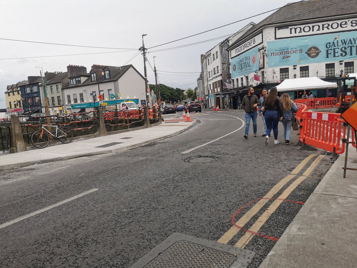 What a sight to come home to! Delighted to see improvements being made. @GalwayCityCo #galwayswestend