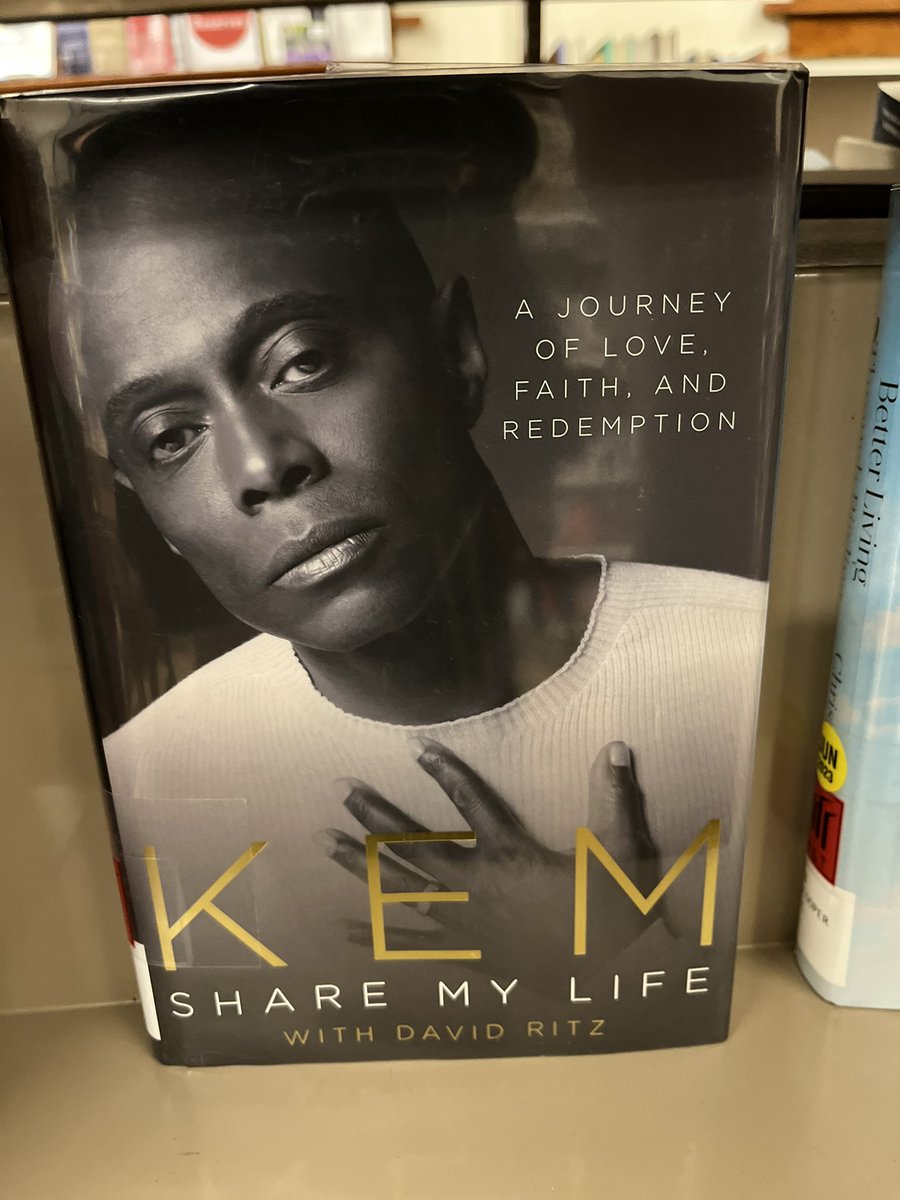 Cracked up laughing when I saw Kem’s book in the library today.  #BlackMusicMonthChallenge comes for Kem and Mark Morrison every year. 😂