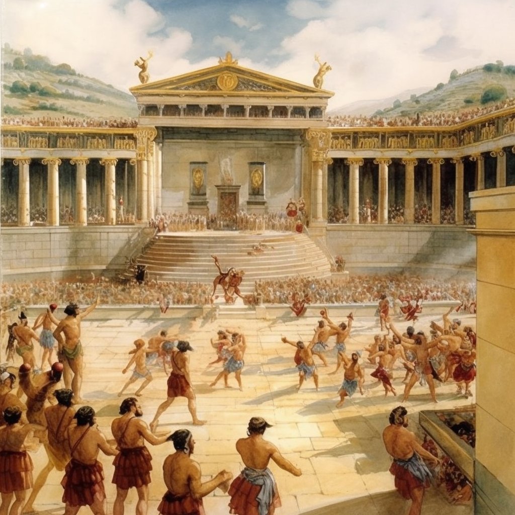 History____Geek's tweet photo. 🏺📜 The ancient Greeks used to hold athletic competitions called the Olympic Games every four years in Olympia, Greece. The first Olympic Games were held in 776 BC and only men were allowed to participate. 🏅👨‍🦱

#AncientGreece #OlympicGames https://t.co/ipbdLNoYyR