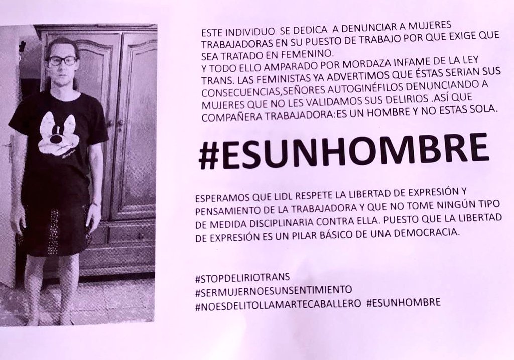 emocionycambio's tweet photo. @BlemcomM #EsUnHombre #onlyAman como no van a maltratar y violentar a #MujeresyNiñas se les consiente todo a los #Machistas y su medicridad #StopDelirioTrans https://t.co/2iXo2xBq0K