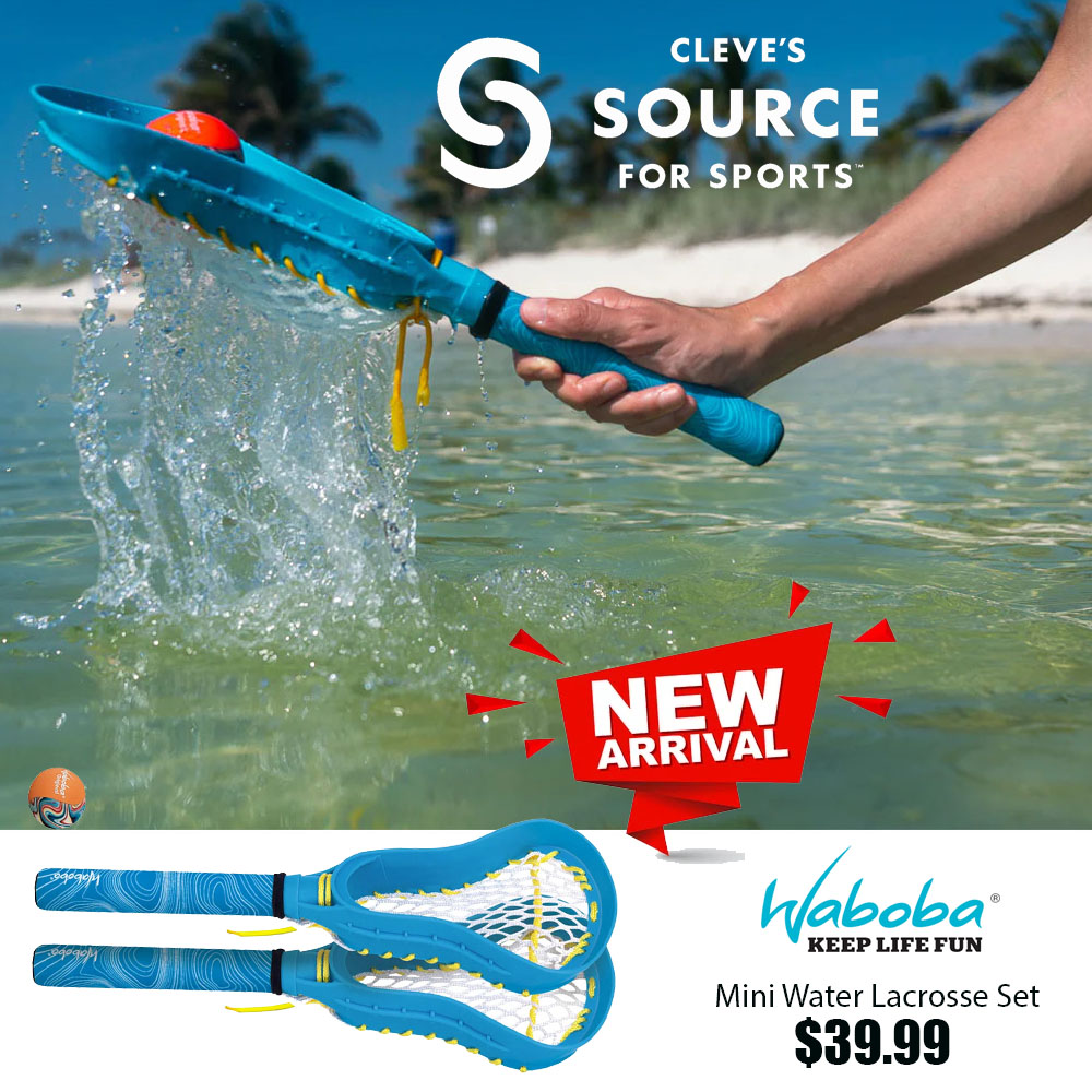 NEW ARRIVAL FOR SUMMER! Take your lacrosse game to the water with the new mini Waboba lacrosse set!

2 - 17' mini lacrosse sticks with neoprene non-slip grip.

1 - Waboba original water bouncing ball.

#NovaScotia #NewBrunswick @waboba #funinthesun #summer #waterfun #lacrosse