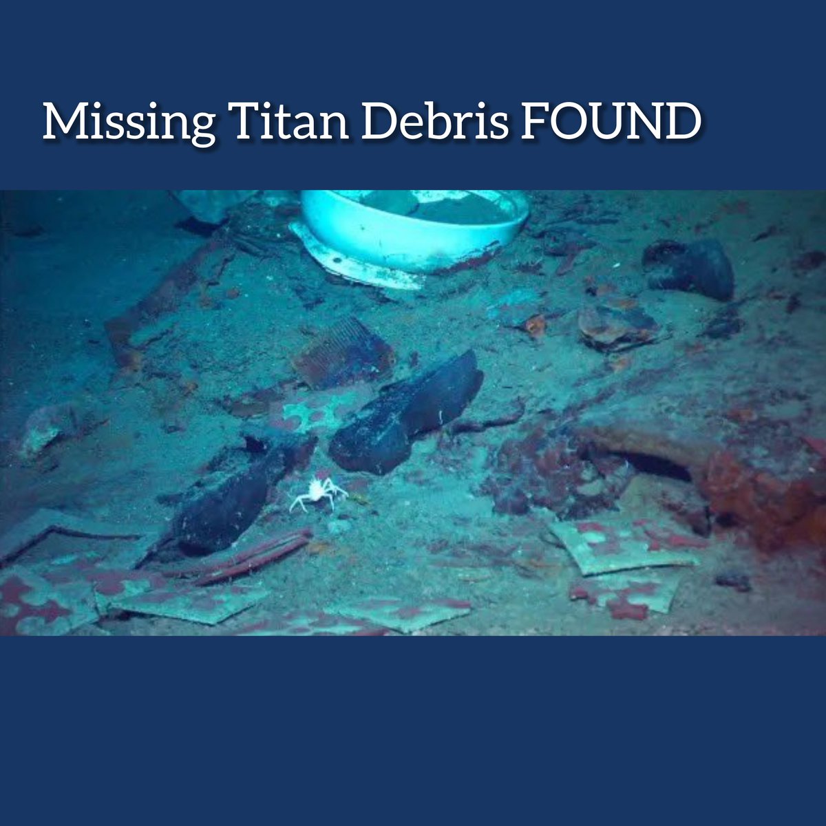 khalidm247's tweet photo. #BreakingNews: Titan 'might have imploded under immense pressure'

A former commander says the nature of the US Coast Guard's announcement "suggests this debris is in some way connected with the #Titan". https://t.co/5TIlZs0gHs…

#submarino #submarinemissing #titanicsubmarine https://t.co/NhJmEHMOqF