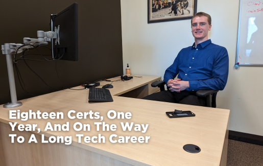 Matthew Penner holds 1️⃣ 8️⃣  IT and #cybersecurity certifications, including all of the #CompTIA certifications from the foundational-level CompTIA A+ to CompTIA Advanced Security Practitioner (CASP+).

Check out his story! 👇 s.comptia.org/3JbTiU3