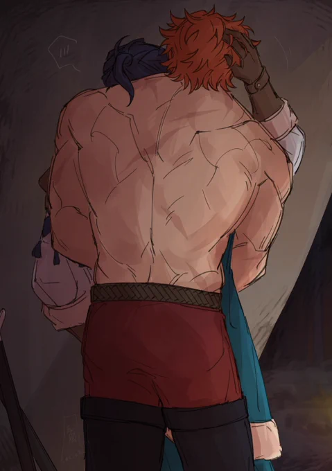 "c'mon sylvain, it's my turn for night watch" "then maybe i could go with you" #FE3H #FireEmblemThreeHouses #sylvix