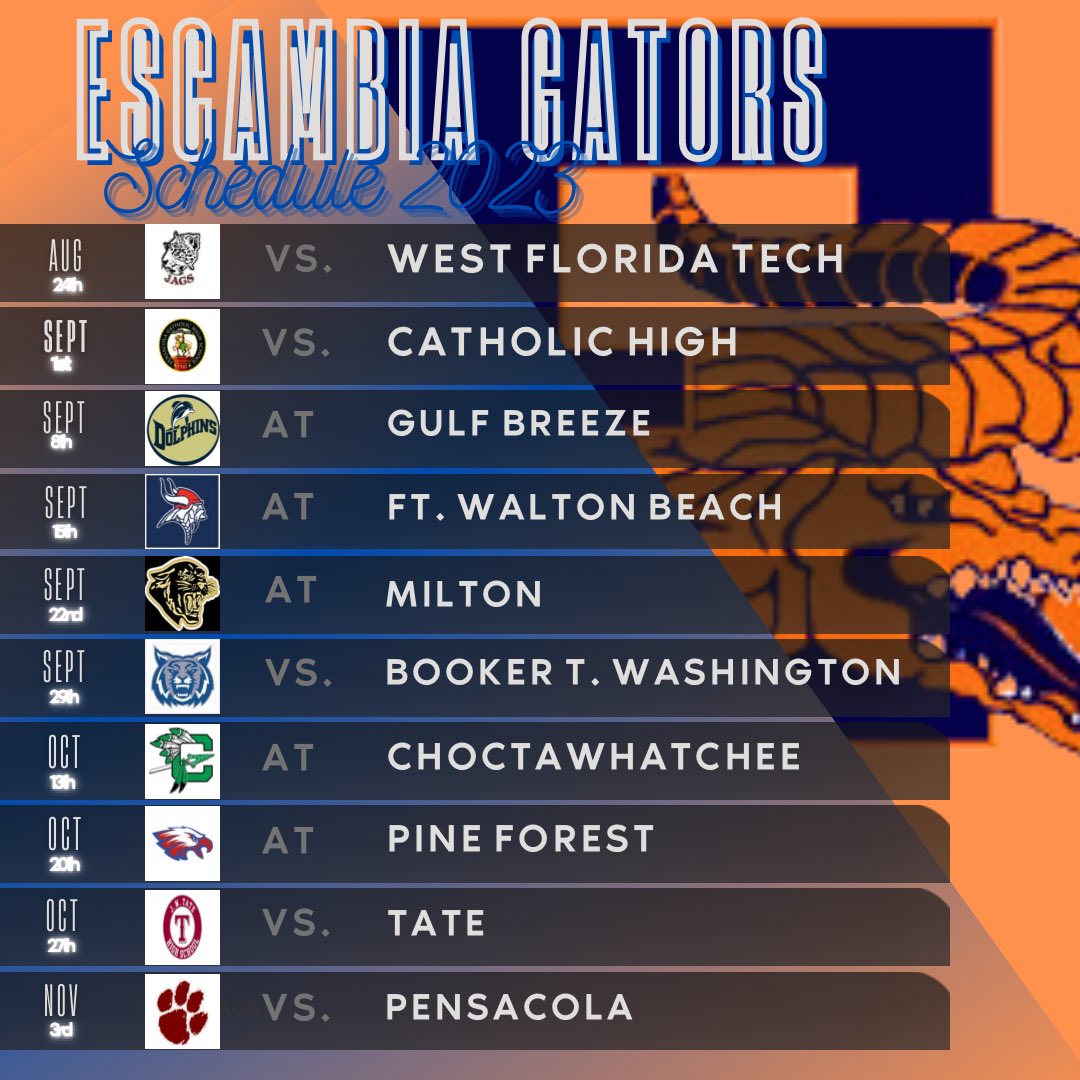 2023 Varsity Football Schedule