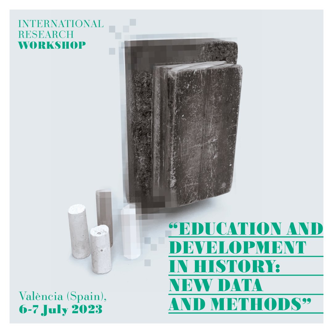 pauinsanchez's tweet image. It's happening! Our research workshop "Education and development in History: new data and methods" will take place in #València on July 6-7! For more info, check: sites.google.com/view/eduworksh…
Registration: forms.gle/i9XsNas7jmWjqD…
@ehvalencia @Aneco_UV @UV_EG #econhis #histed