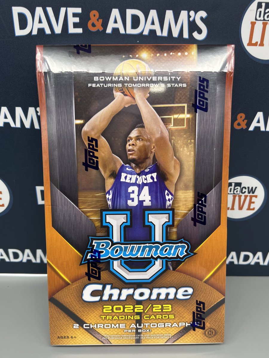 dacardworld's tweet image. 🚨@NBA DRAFT NIGHT GIVEAWAY 🚨

We’re giving away a SEALED BOX of @topps Bowman University Basketball 🤩🏀

RT AND FOLLOW TO ENTER ‼️