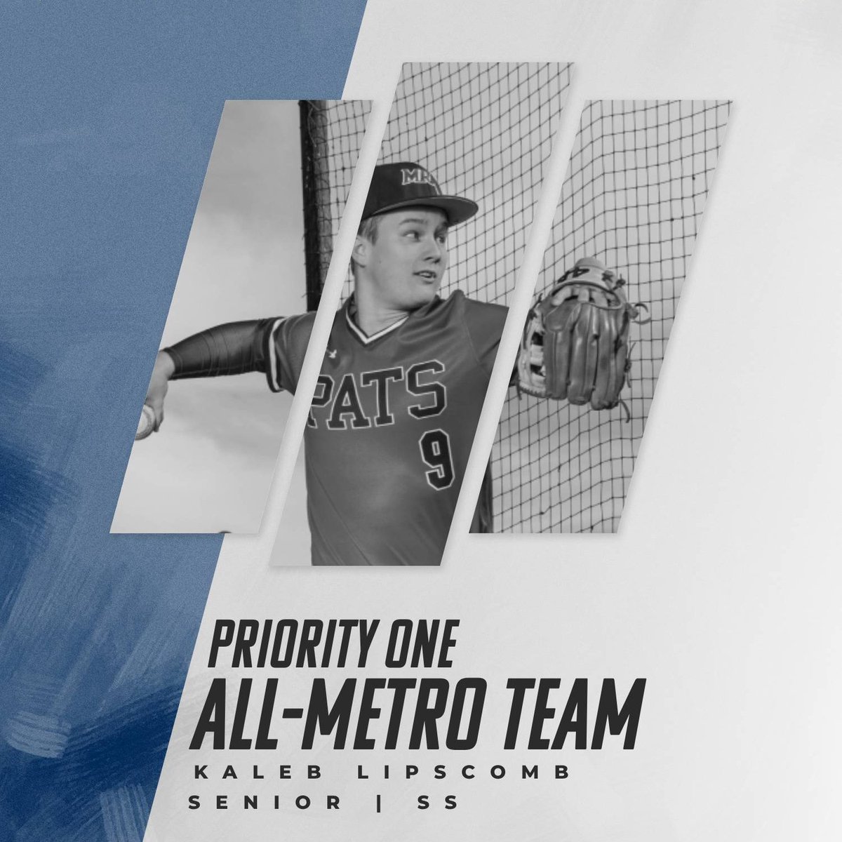 MRAAthletics's tweet photo. 𝗣𝗥𝗜𝗢𝗥𝗜𝗧𝗬 𝗢𝗡𝗘 𝗕𝗔𝗡𝗞 𝗔𝗟𝗟 𝗠𝗘𝗧𝗥𝗢 𝗧𝗘𝗔𝗠

Congratulations to Corey Watkins and Kaleb Lipscomb on being selected to the Priority One Bank All-Metro Baseball Team. https://t.co/VQYetS1ESl