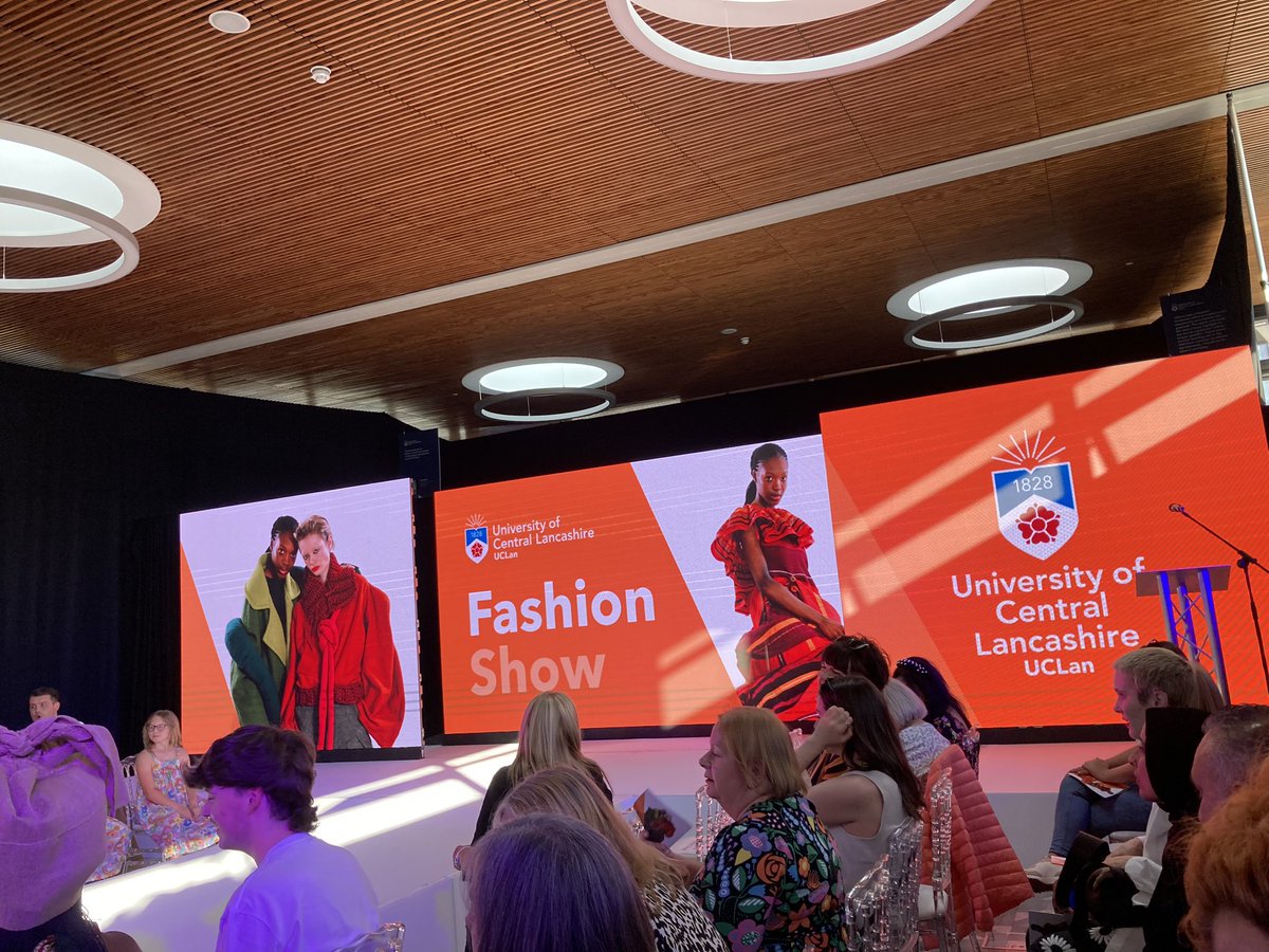 Excited to be @uclanfashiondesign show! @UCLan @uclanarts