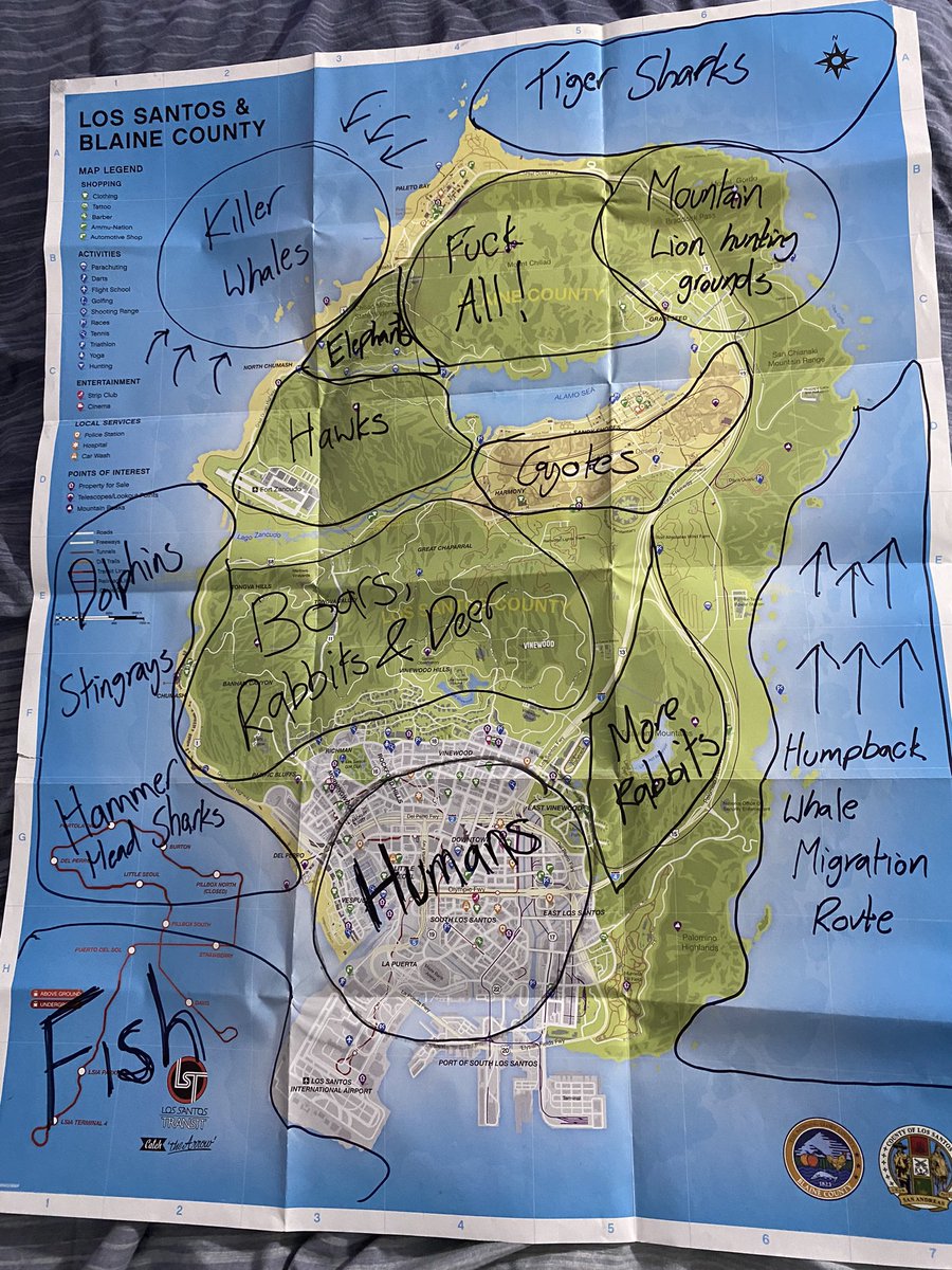 Just found my exclusive GTAV map from @RockstarGames for creating my Wildlife Documentaries #IntoTheDeep & #OntoTheLand