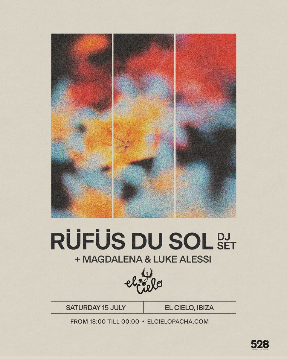 RufusDuSol's tweet photo. Excited to announce our full run of DJ sets across Europe this summer. Visiting some beautiful places starting tonight in Ibiza. See you all soon https://t.co/eccJSnEB0e