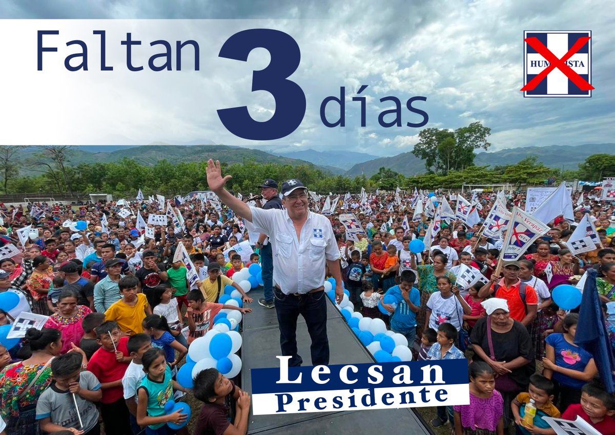 lecsanmerida36's tweet photo. Nuestra fortaleza es la gente, los guatemaltecos que luchan por una GUATEMALA más HUMANA.
#LecsanPresidente #eleccciones2023 #fypシ #PartidoHumanista #Dios #VotaHumanista #Dignidad #Guatemala #PrimeroSeguridad https://t.co/W7KxtF33a0