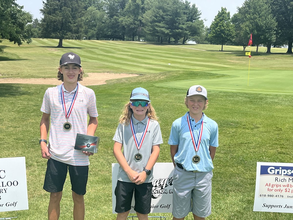 Thanks to everyone at Waterloo Country Club for supporting Junior golf.  The boys played 18 challenging holes today.