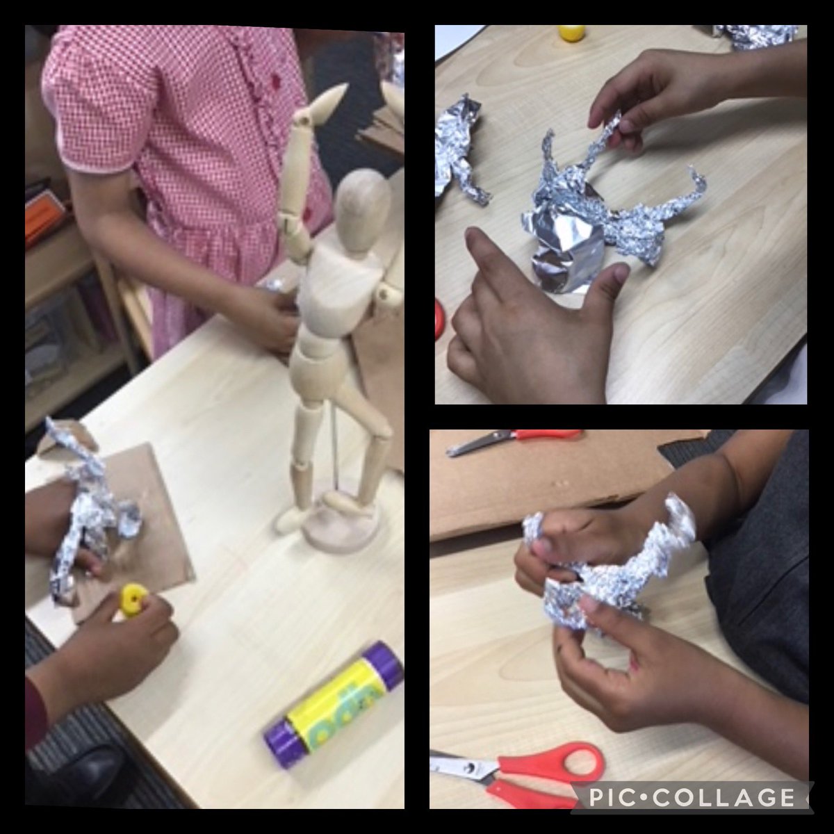 ljboyer4's tweet photo. Art inspired by Edgar Degas’ ballerinas. 🩰
Reception children @AASSheffPrimary made an observational drawing of a wooden mannequin posed as a ballerina, then they added the detail using pastels. They also made ballerina sculptures using tin foil. https://t.co/6ZbfjSpDRx