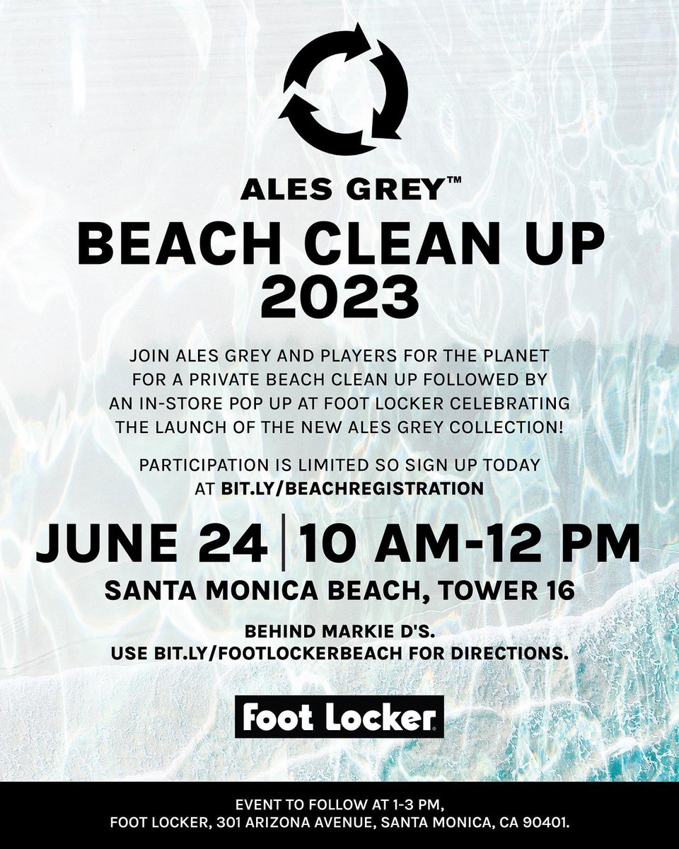 Join us this Saturday! #ALESGREY 
#FootLocker launch in Santa Monica