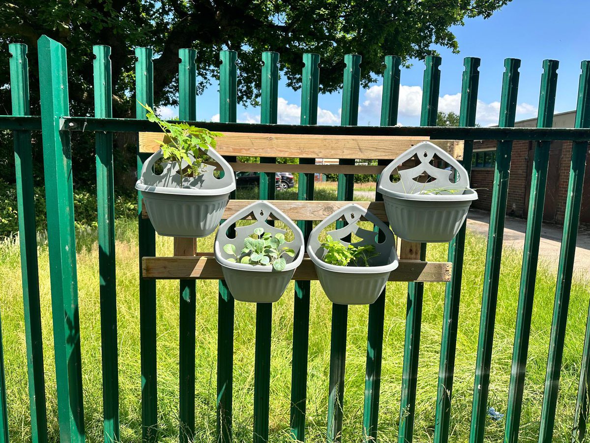 Some great problem solving from one of our Y10s today, working out how to attach these planters