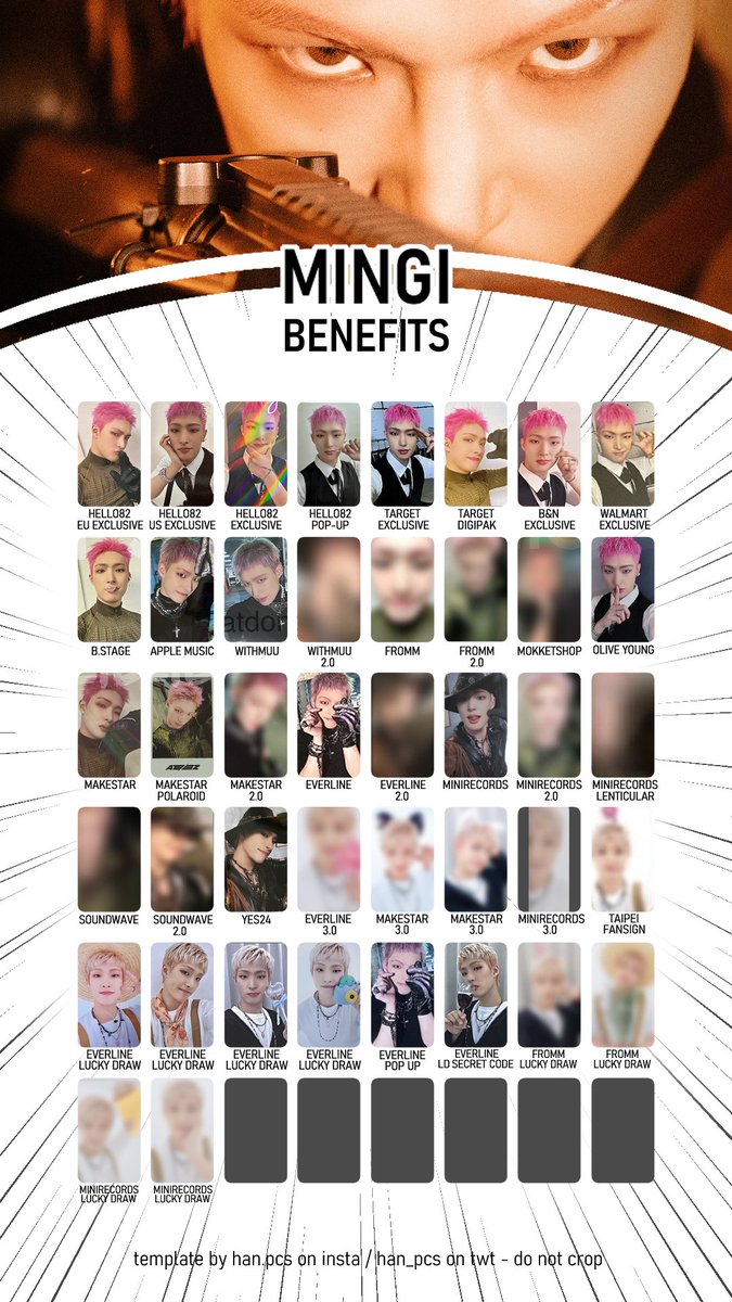 ATEEZ The World Ep 2: Outlaw pre-order benefit pc template