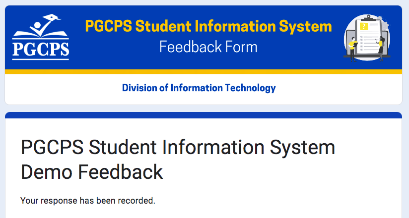 Thank you, @t3pgcps for allowing stakeholders to provide valuable feedback regarding the next Student Information System that will be used in @pgcps.