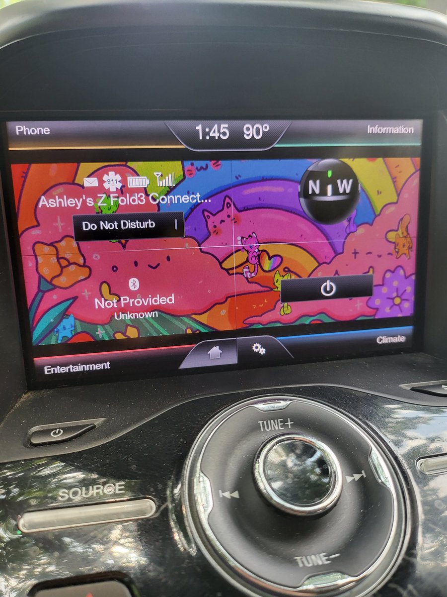 AshleyIrisR's tweet photo. @plaifa_art your rainbow cats have brought me so much joy! 💖🌈
I love seeing this image. also I hope you don't consider it too much of a travesty but I cropped, color adjusted, and added littles kitties I found elsewhere to it to be my car's wallpaper (I'm extremely into intense colors) https://t.co/b2msOq4Oyr
