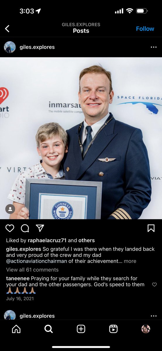 Lonelyaaliya's tweet image. While everyone is making memes &amp;amp; being funny about #titanicsubmarine #OceanGate I feel bad for #HamishHarding son (Giles Harding) …unlike his piece of crap stepson who isn’t with his stepbrother comforting him. #TitanicRescue  I can’t imagine what Giles is thinking #gilesharding