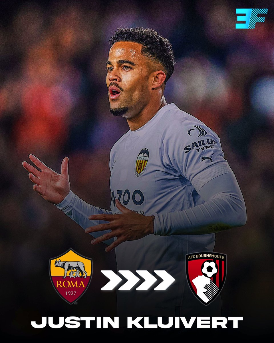 🇳🇱🍒 𝐇𝐄𝐑𝐄 𝐖𝐄 𝐆𝐎 | Justin Kluivert (24) to AFC Bournemouth! £9.5m fee + 850k add-ons, reports @FabrizioRomano.