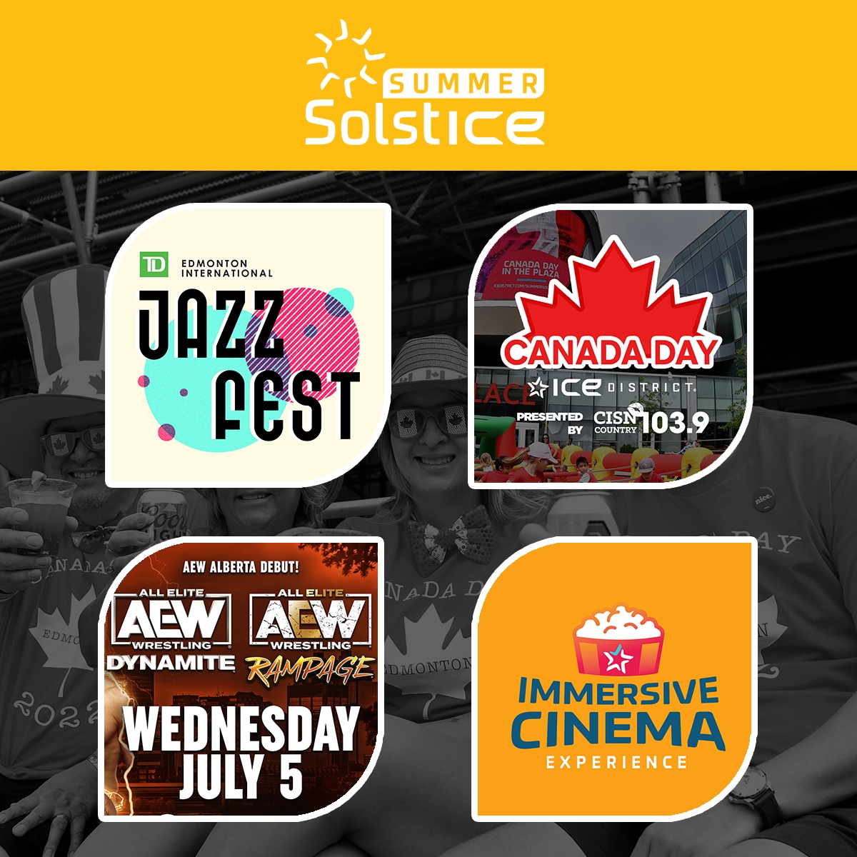 IceDistrict's tweet photo. ☀️ EVENT ANNOUNCEMENTS!! ☀️

This year's Summer SolstICE event series is PACKED with incredible music, fun and so MUCH MORE! We've got something for everyone this summer in ICE District!

Read more about all your new summer plans:
https://t.co/gAcEJXXSzW https://t.co/lg8QG6qLrC