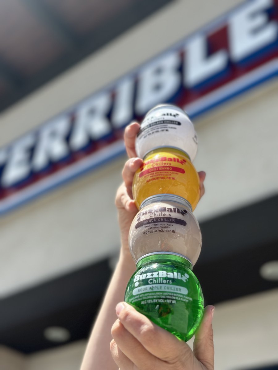 TerribleHerbst's tweet image. Get your BUZZ on with this fantastic special that won't last long!🔥RN you can find 2 for $5 on @BUZZBALLZ on our #NotSoTerriblesDeals 🤯 WHAT'S YOUR FAVORITE FLAVOR?  #Terribles #Buzzballz