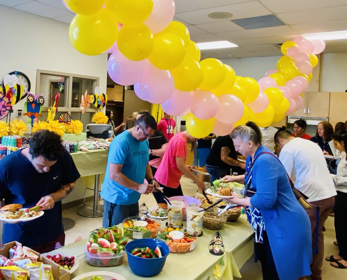 Thank you to our CNB PAC for their outstanding efforts for a staff appreciation luncheon today. The food and decorations were unforgettable! 💕⁦<a href="/SD23News/">Central Okanagan Public Schools</a>⁩