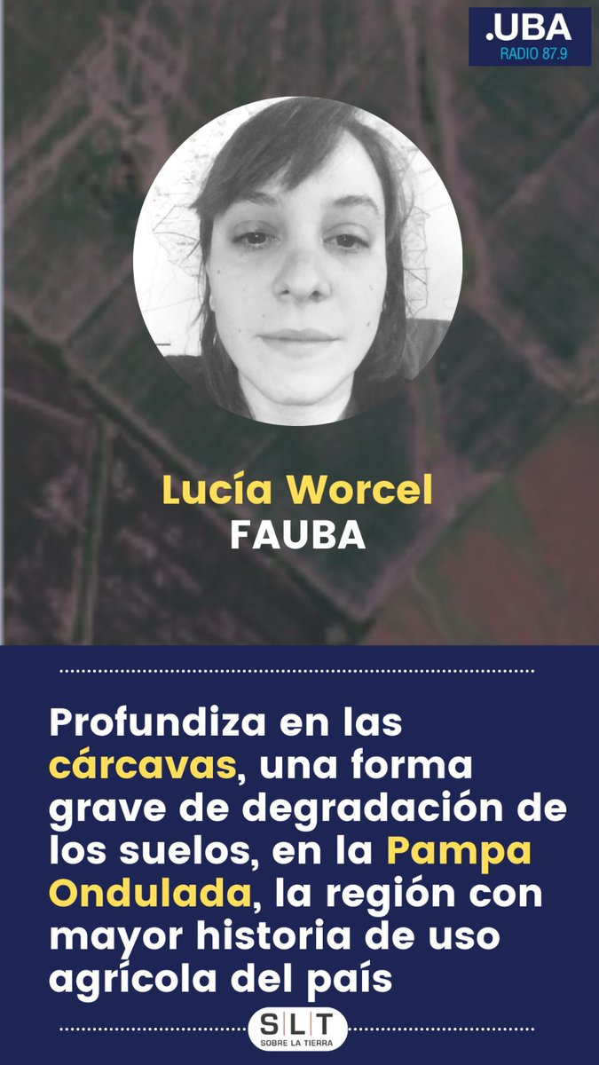 SLT_Divulgacion's tweet photo. En 15' arranca 🌞𝗦𝗟𝗧-𝗥𝗮𝗱𝗶𝗼🌞 el programa de la @AgronomiaUBA por @RadioUBA ¡Apurate🏃♀️!
🟢𝗟𝘂𝗰𝗶́𝗮 𝗪𝗼𝗿𝗰𝗲𝗹 (FAUBA) aborda las #cárcavas de la #PampaOndulada
🟢𝗖𝗮𝗿𝗹𝗼𝘀 𝗗𝗶 𝗕𝗲𝗹𝗹𝗮 (FAUBA) en una nueva emisión de #ElLadoC (historias sobre ciencia)
#FAUBA https://t.co/Fx9DT9u7vR