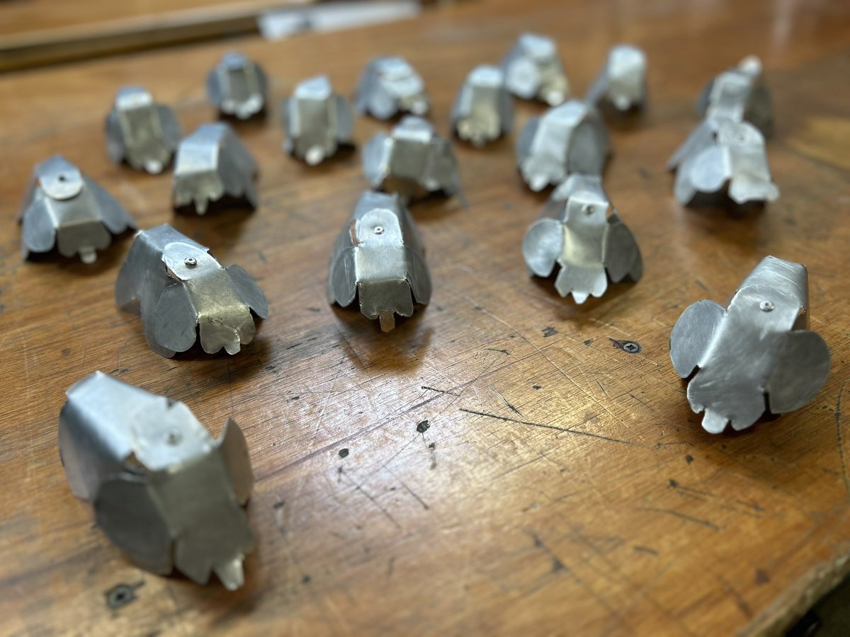 EDADesignTech's tweet photo. Our first herd of Eames Elephants manufactured by Y7 🐘
The students have developed manufacturing skills and subject knowledge on metals!
Can’t wait to see more being finished over the next week! #Dt #weareEDA #Eameselephant https://t.co/2Cj1OZsXX5