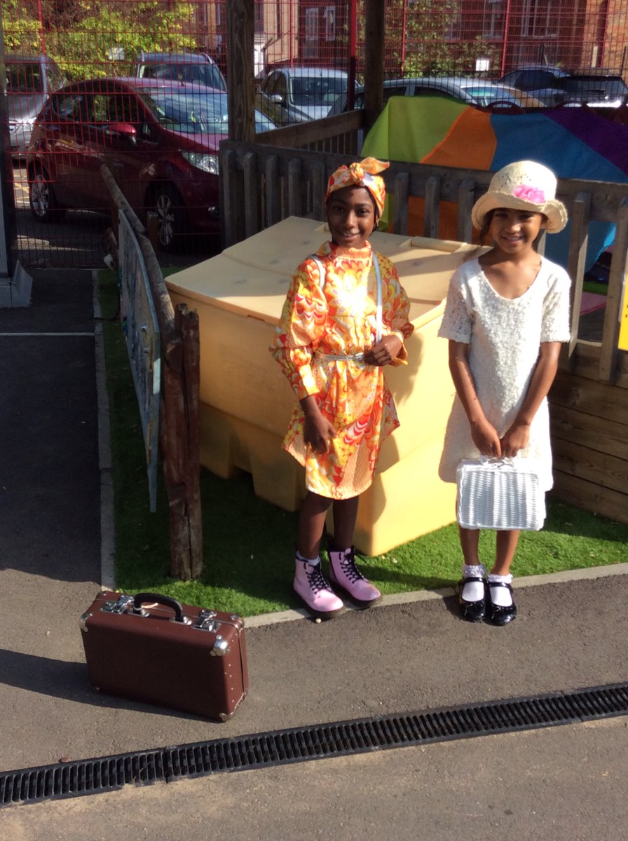 Holy_TrinityCE's tweet image. Our children arrived dressed in their finest 1940's-style outfits today, backpacks filled with personal possessions, ready for an adventure on HMT Empire Windrush! #Windrush75 #WindrushDay