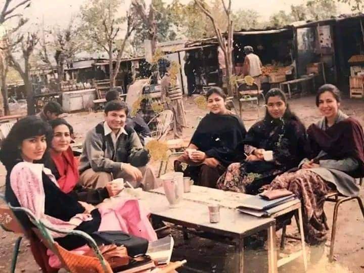 90s Students of QAU at main huts
#QAU