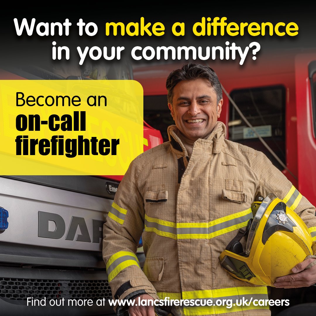 Join a fantastic team and help to protect the people of #Morecambe.

Ask us about becoming an on-call firefighter on our drill night, Monday 19:00-21:00.

jobs.lancsfirerescue.org.uk/vacancy/157100