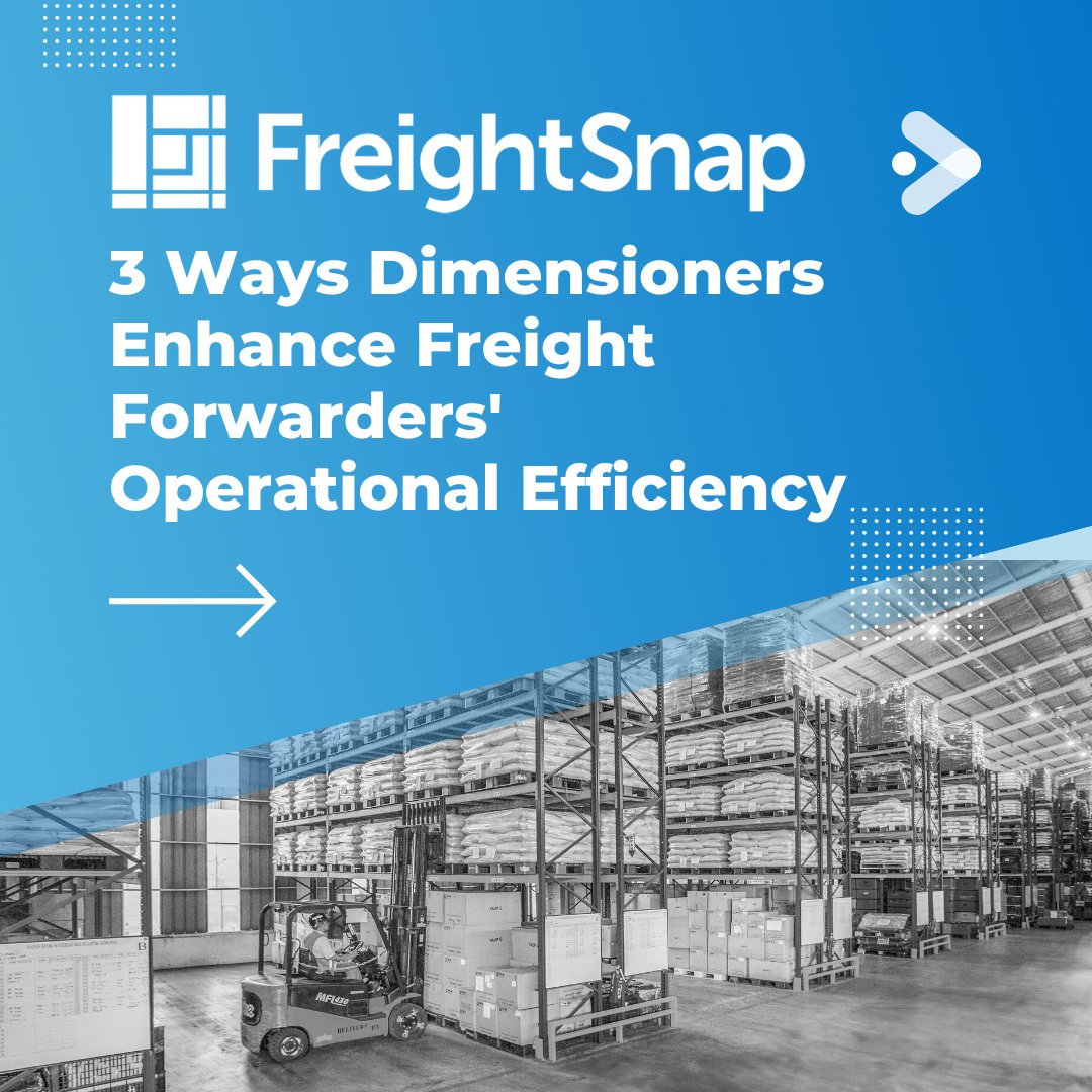 FreightSnap's tweet image. How can dimensioning help freight forwarders optimize efficiency? Learn more from our blog:

freightsnap.com/3-under-the-ra…

#freightforwarding #warehouseoperations #Efficiency