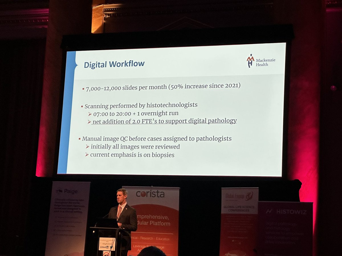 keithkaplanmd's tweet photo. Dr. Andrew Evans speaks on validation of digital pathology and implementation of full digital sign out. @globalengage #digipathny https://t.co/PgpCOV0J5T