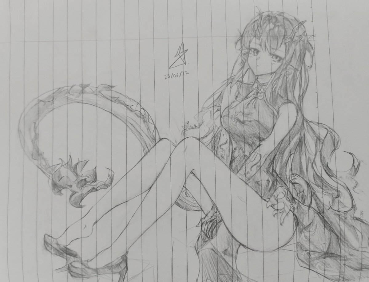 去年の落書きです  #アークナイツ