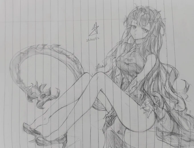 去年の落書きです  #アークナイツ