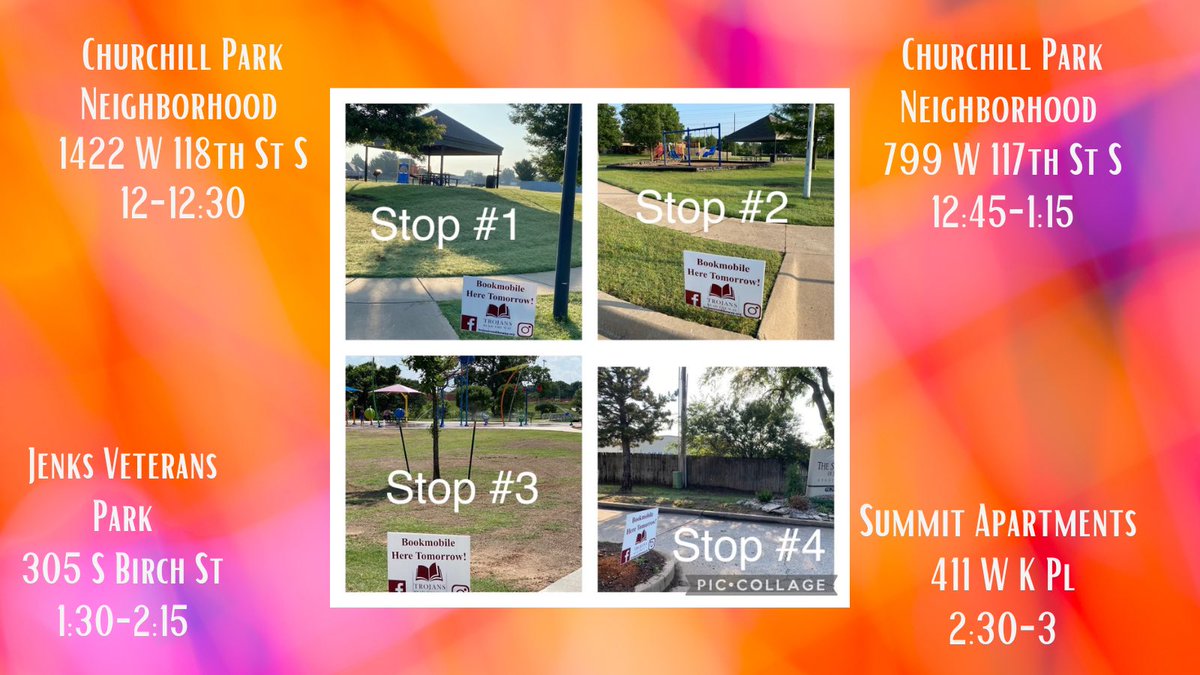 The Bookmobile will be out and about today with books for everyone! See ya soon!