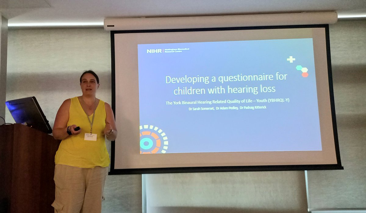 Tia Papoutselou (@tia_pap) on Twitter photo What a fantastic talk by @sarahsomerset1 demonstrating the feasibility and importance of co-developing tools with children with hearing loss!
#UKPROM <a href="/sheffielduni/">The University of Sheffield</a> <a href="/NottmBRC/">NIHR Nottingham BRC</a> @BEARS_CI <a href="/UoNHearSci/">Nottingham University Hearing Sciences</a> What a fantastic talk by @sarahsomerset1 demonstrating the feasibility and importance of co-developing tools with children with hearing loss!
#UKPROM <a href="/sheffielduni/">The University of Sheffield</a> <a href="/NottmBRC/">NIHR Nottingham BRC</a> @BEARS_CI <a href="/UoNHearSci/">Nottingham University Hearing Sciences</a>