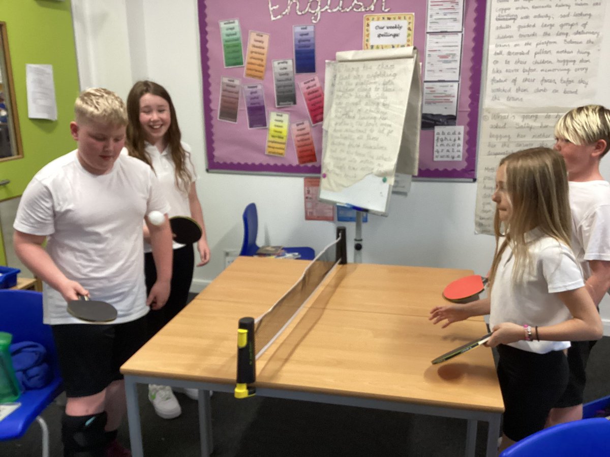 BPPSY5's tweet photo. Table tennis in the classroom on Tuesday. #NSSW2023 https://t.co/dH1XWptL62