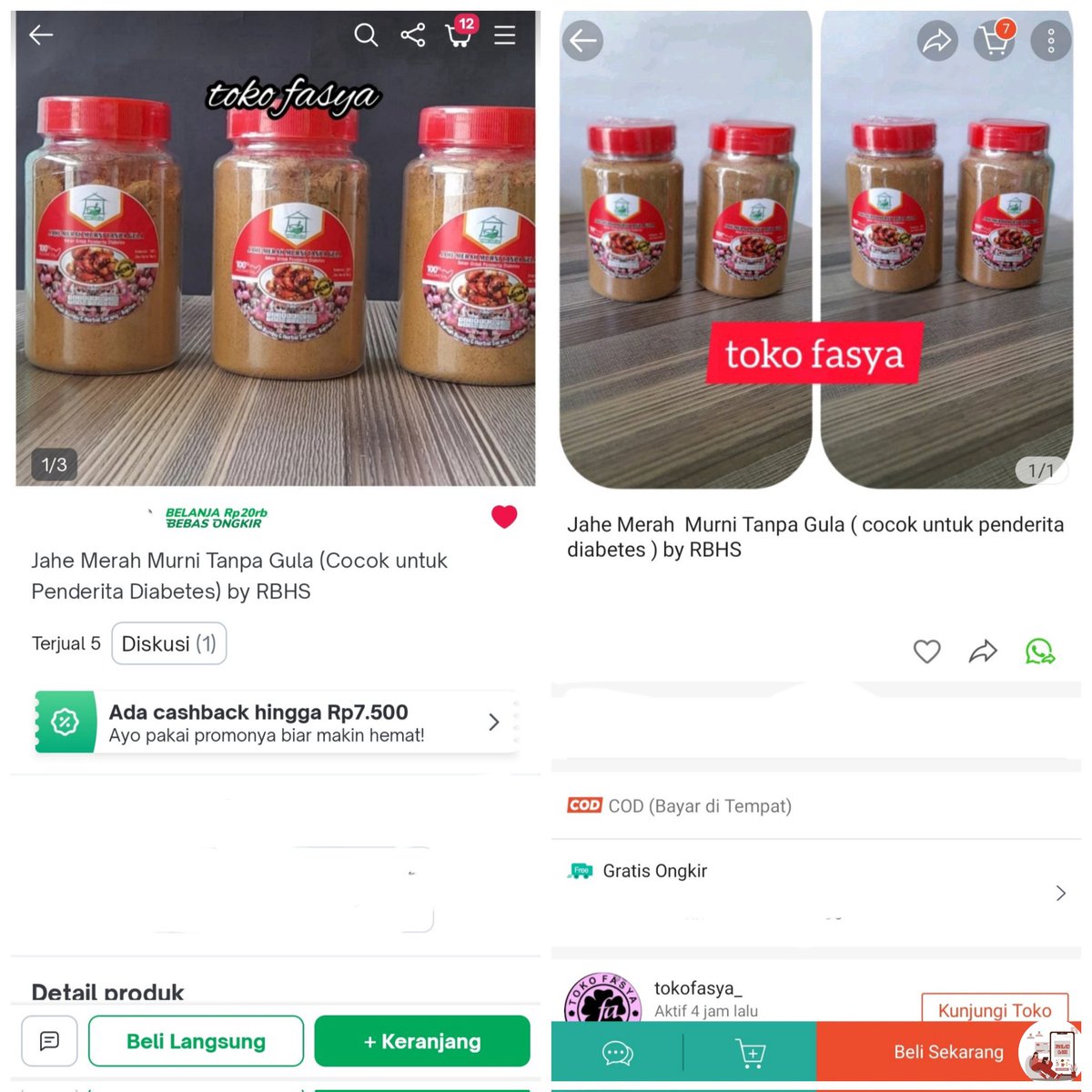 tokofasya's tweet photo. Jahe Merah Tanpa Gulanya kak, herbal yang enak, aman untuk diabetes, dan berkhasiat untuk kesehatan, dan gratis ongkir ๐ค.
https://t.co/GdUe0i8qCJ
https://t.co/8cuLu5vSNx
#zonajajan #jahe #jahemerahtanpagula #jahemerah #minumantradisional #kesehatan #Indonesia #redginger #herbal https://t.co/6XU9wBCXWM