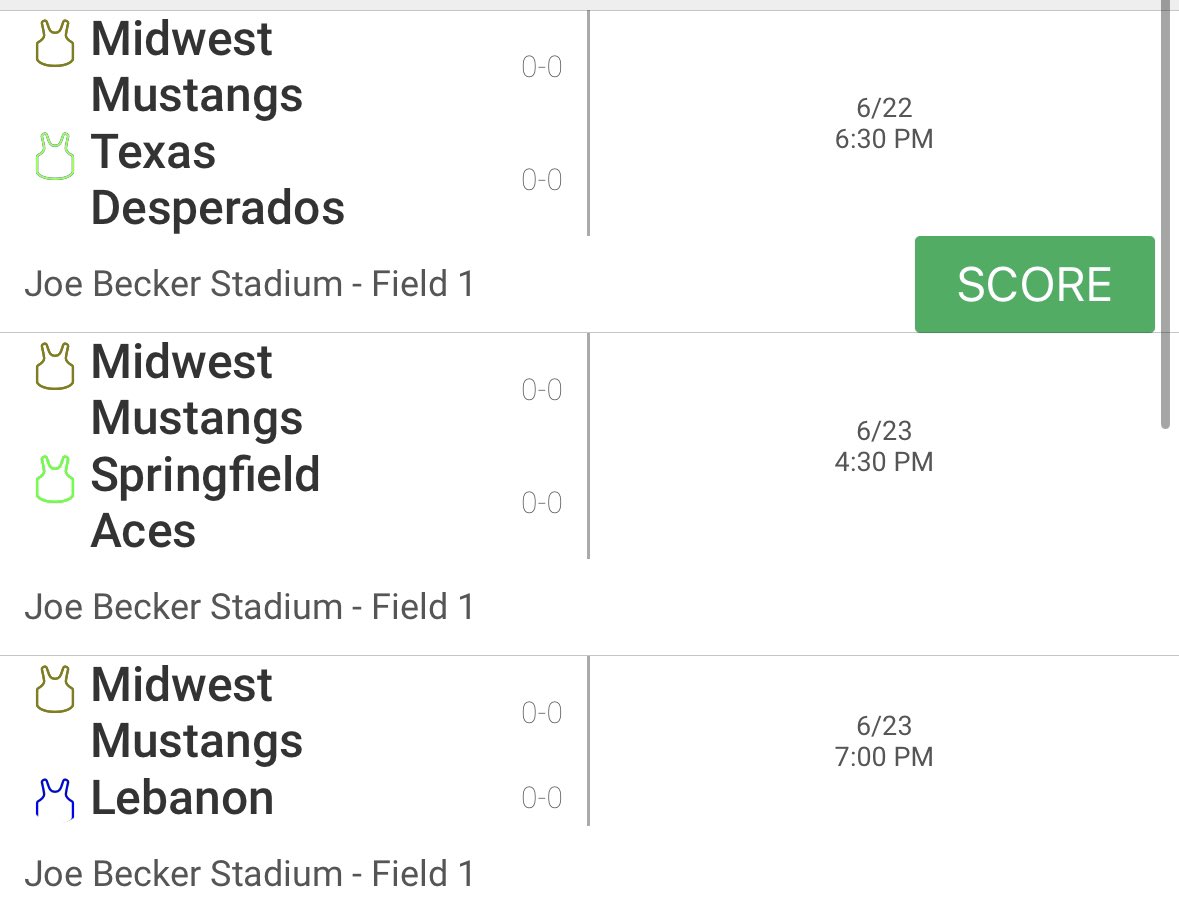 Pool Play Schedule in Joplin